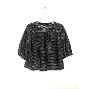 Banana Republic women's Black and White Short Sleeve Knit Shacket Size L